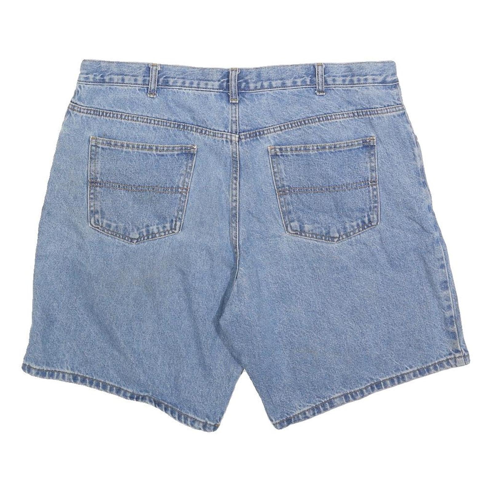FADED GLORY Mens Shorts Blue Classic 2XL W40 Cotton Blend Relaxed Fit