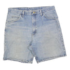 WRANGLER Mens Shorts Blue Denim Casual L W36 Classic Fit Cotton Blend