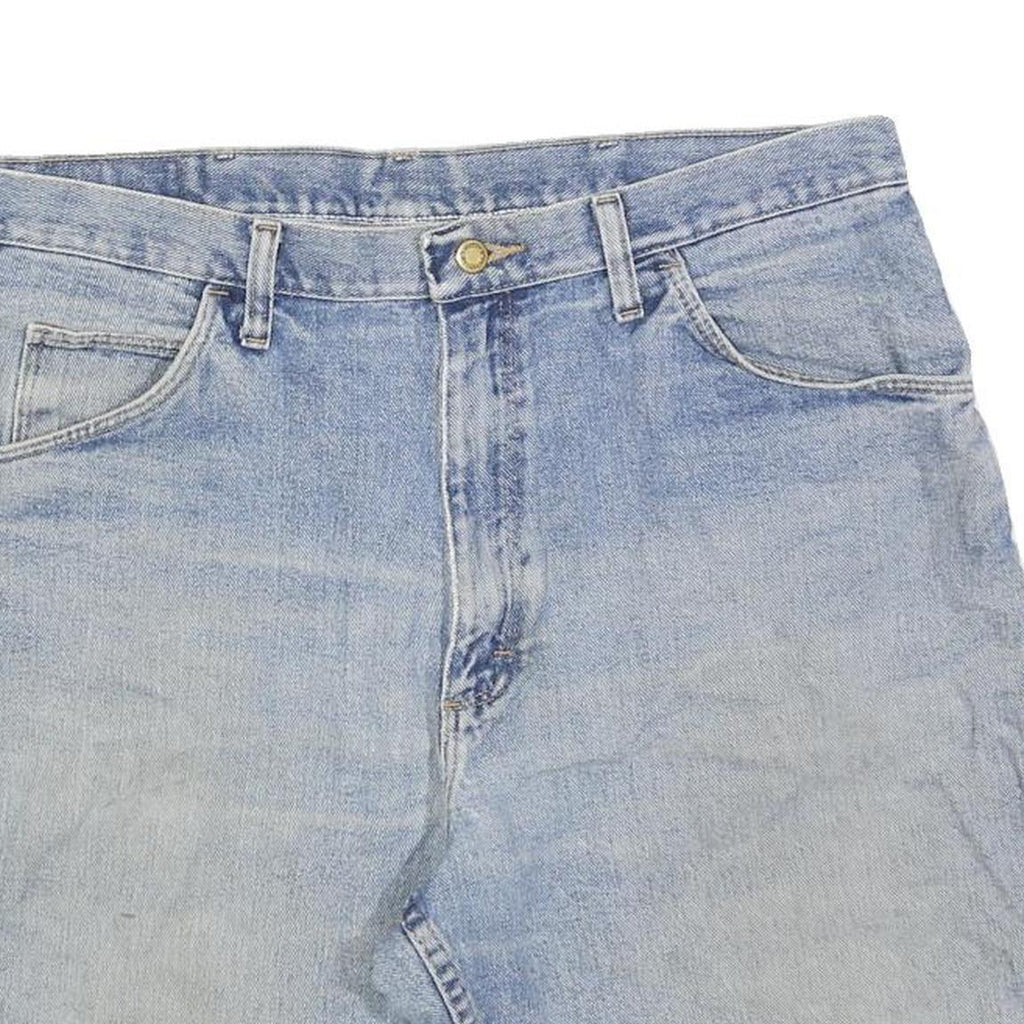 WRANGLER Mens Shorts Blue Denim Casual L W36 Classic Fit Cotton Blend