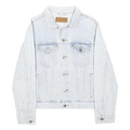 WRANGLER Womens Light Blue Cotton Denim Jacket S Button Closure Classic Fit