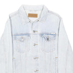 WRANGLER Womens Light Blue Cotton Denim Jacket S Button Closure Classic Fit