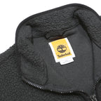 TIMBERLAND Mens Black Fleece Vest L Polyester Zip Casual Outdoor Warm