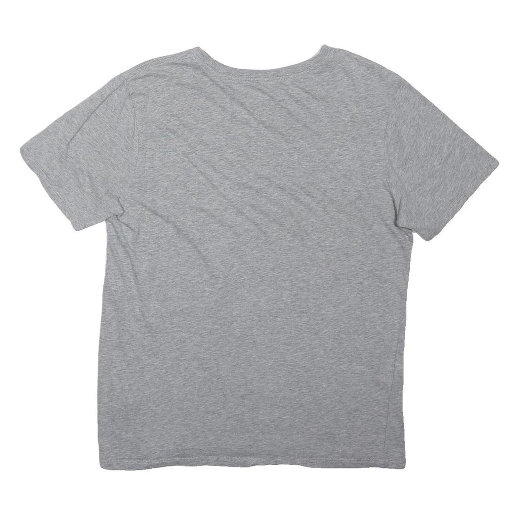 NIKE Mens Grey Graphic T-Shirt M Short Sleeve Crew Neck Sports Casual Cotton