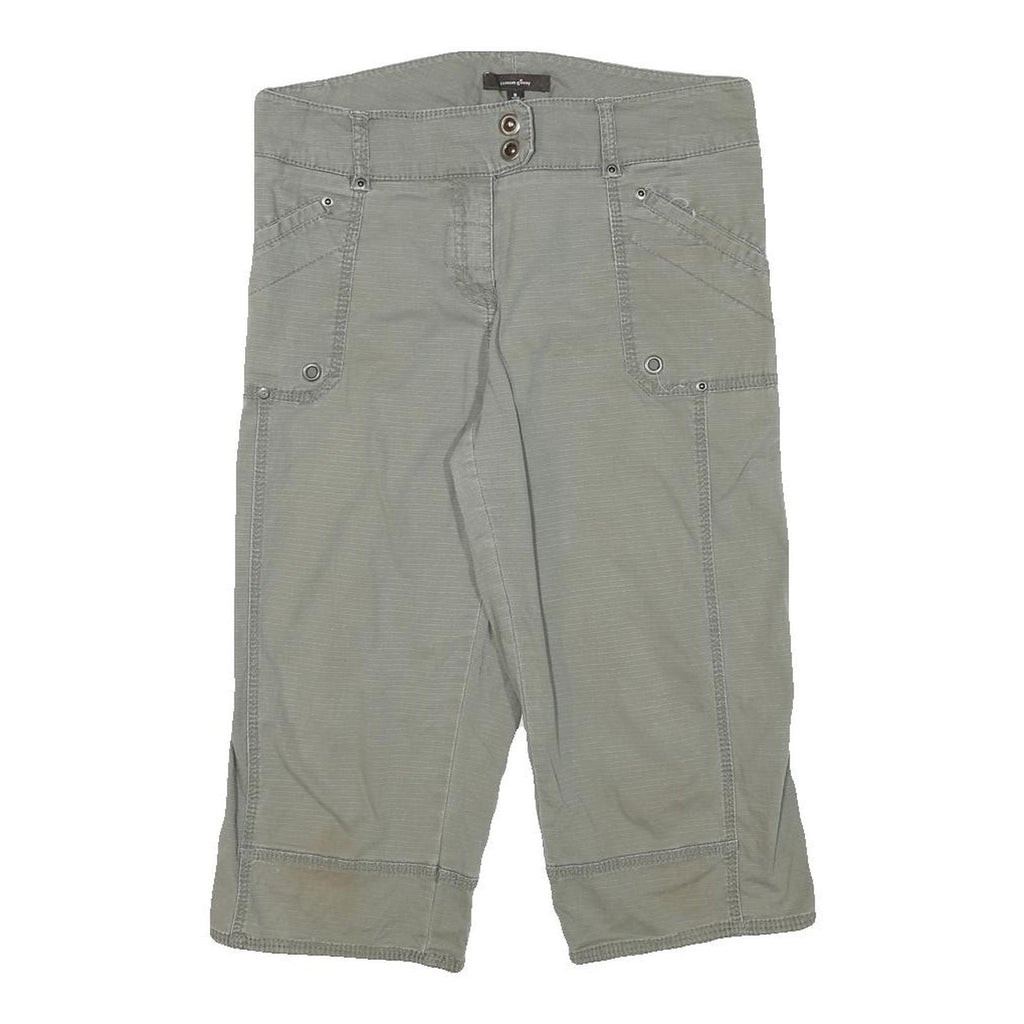 COTTON GINNY Womens Grey Casual Shorts L W31 Pocket Detail Cotton Blend