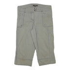 COTTON GINNY Womens Grey Casual Shorts L W31 Pocket Detail Cotton Blend