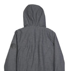 LEVI'S Mens Grey Hooded Jacket S Polyester Blend Zip Pocket Casual