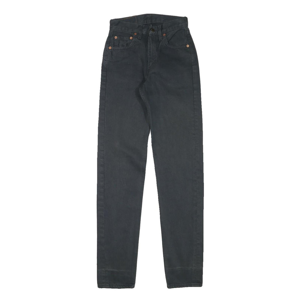 LEVI'S Womens Jeans Black Slim Skinny Denim Medium W23 L31 Stretch Cotton