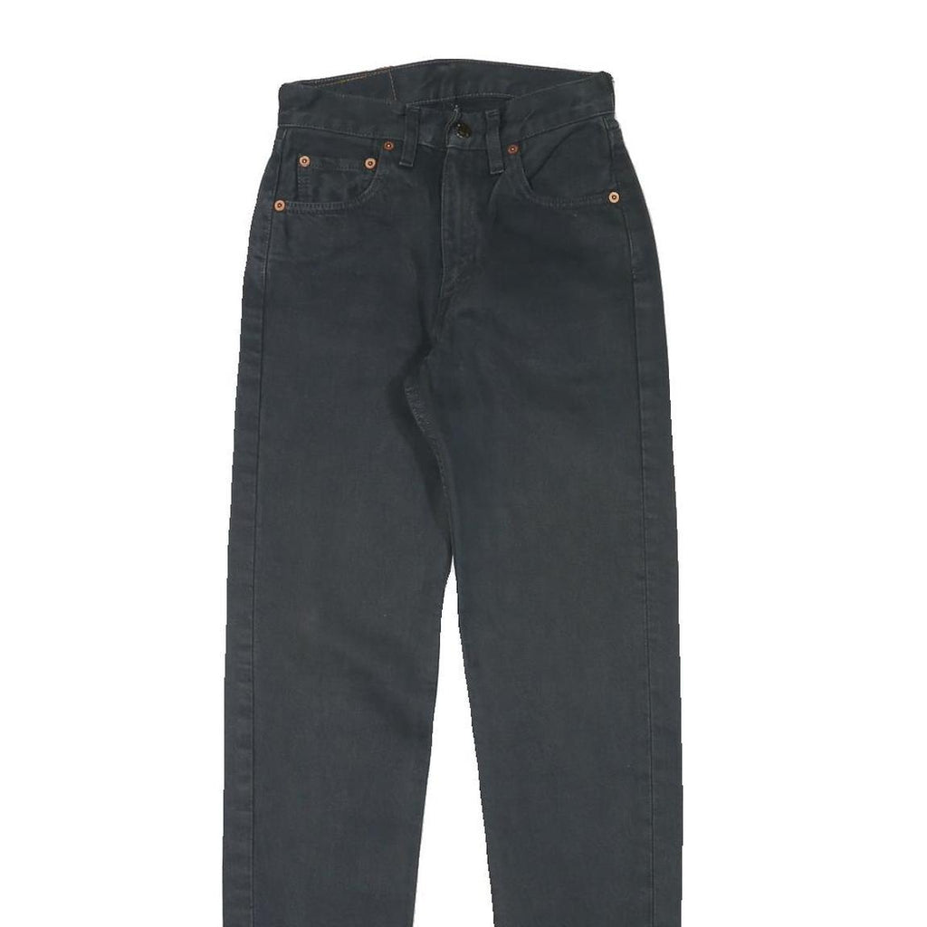 LEVI'S Womens Jeans Black Slim Skinny Denim Medium W23 L31 Stretch Cotton