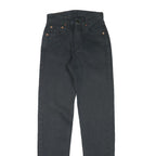 LEVI'S Womens Jeans Black Slim Skinny Denim Medium W23 L31 Stretch Cotton