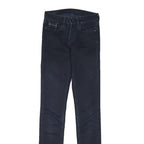 CALVIN KLEIN JEANS Womens Denim Dark Regular Skinny Jeans W24 L30 Stylish Zip