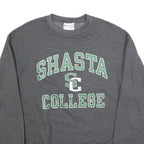 CHAMPION Mens Grey Shasta College Crew Neck L Cotton Blend Sweatshirt