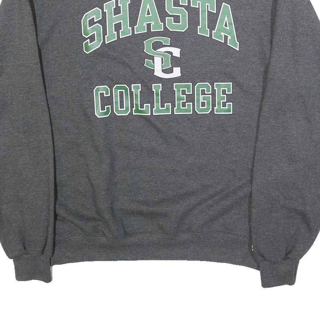 CHAMPION Mens Grey Shasta College Crew Neck L Cotton Blend Sweatshirt