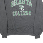 CHAMPION Mens Grey Shasta College Crew Neck L Cotton Blend Sweatshirt