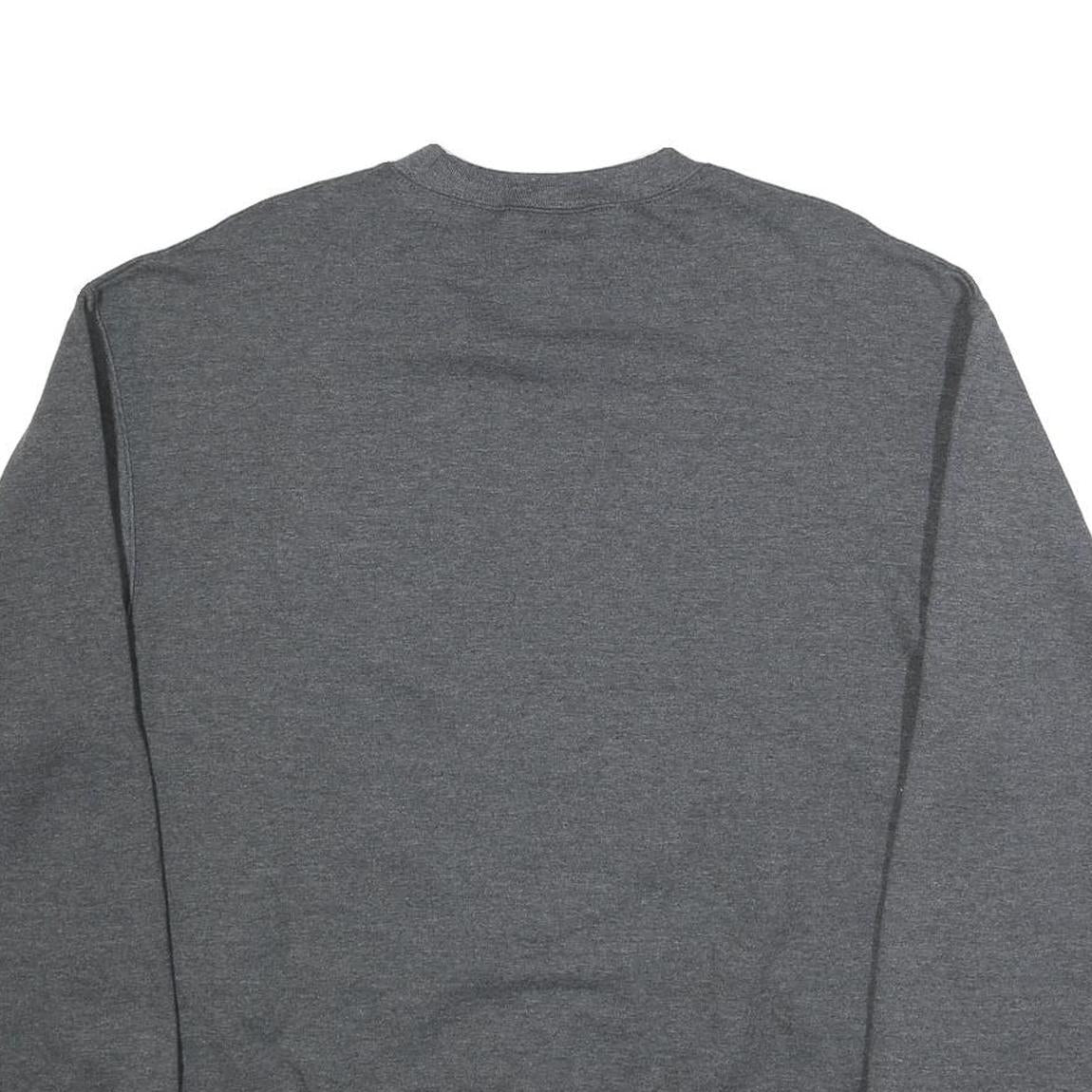 CHAMPION Mens Grey Shasta College Crew Neck L Cotton Blend Sweatshirt