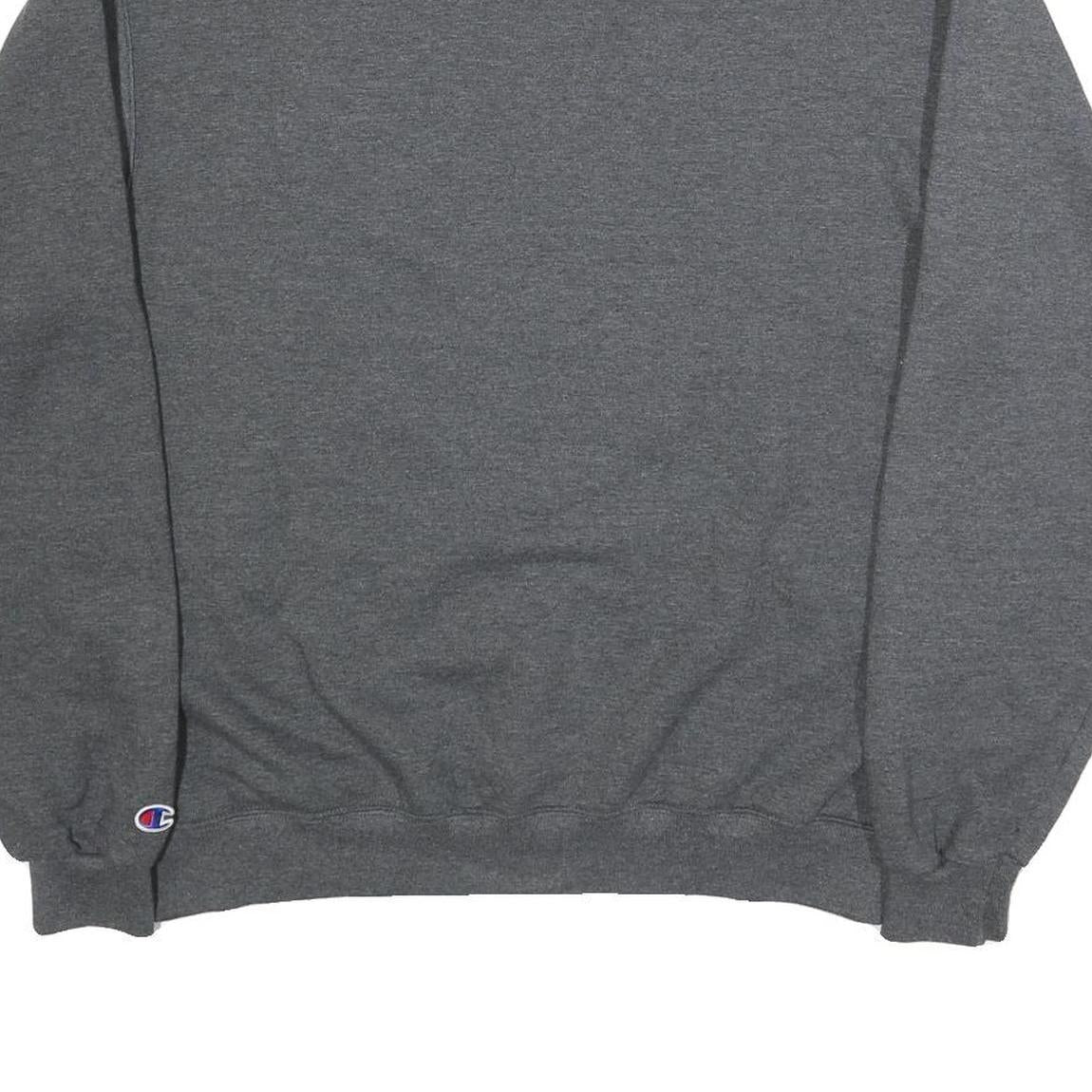 CHAMPION Mens Grey Shasta College Crew Neck L Cotton Blend Sweatshirt