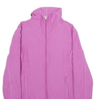 NIKE Womens Pink Jacket M Polyester Blend Plain Zip Casual Sportswear Activewear