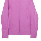 NIKE Womens Pink Jacket M Polyester Blend Plain Zip Casual Sportswear Activewear