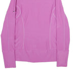 NIKE Womens Pink Jacket M Polyester Blend Plain Zip Casual Sportswear Activewear