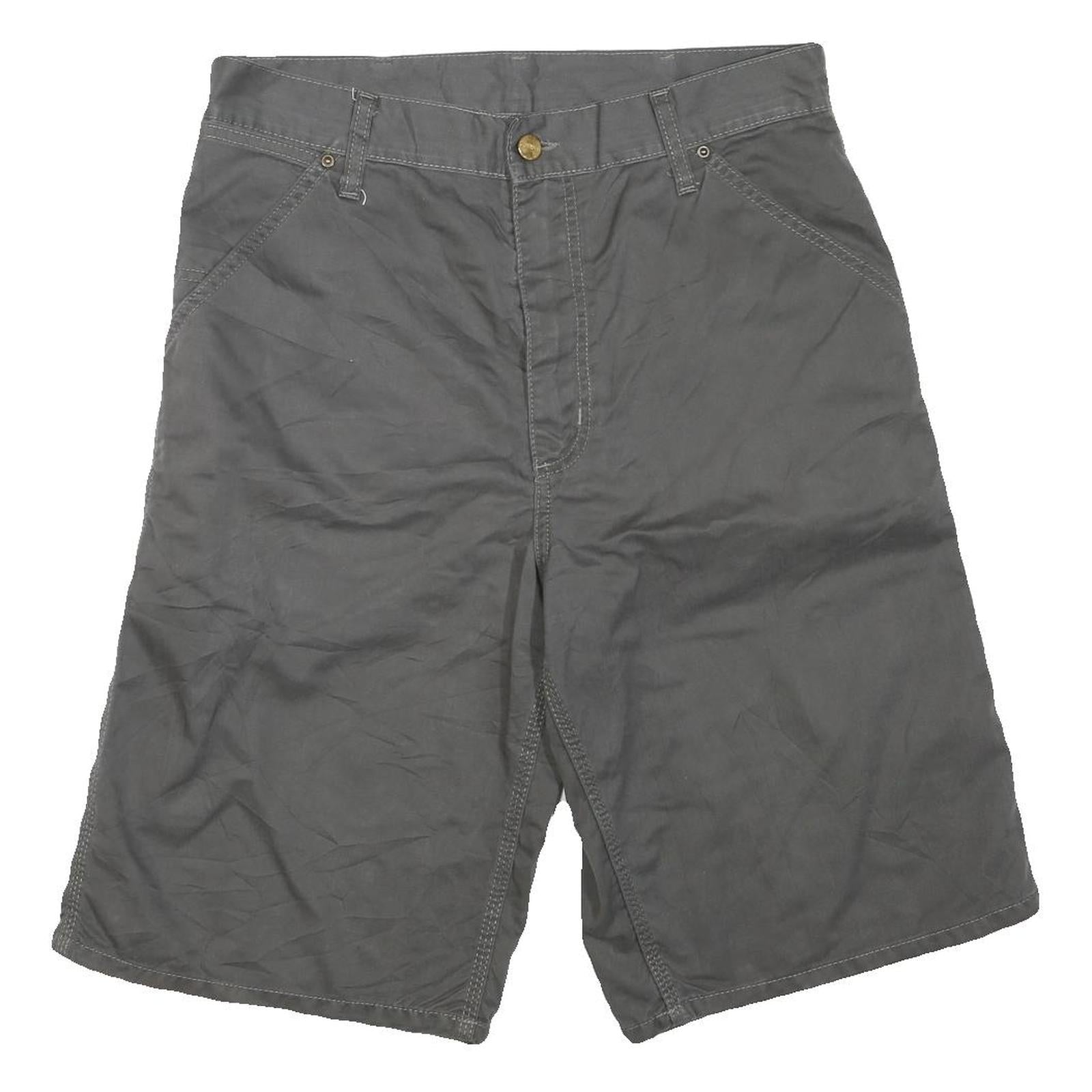 CARHARTT Mens Shorts Grey Casual M W32 Cotton Blend Workwear Pockets