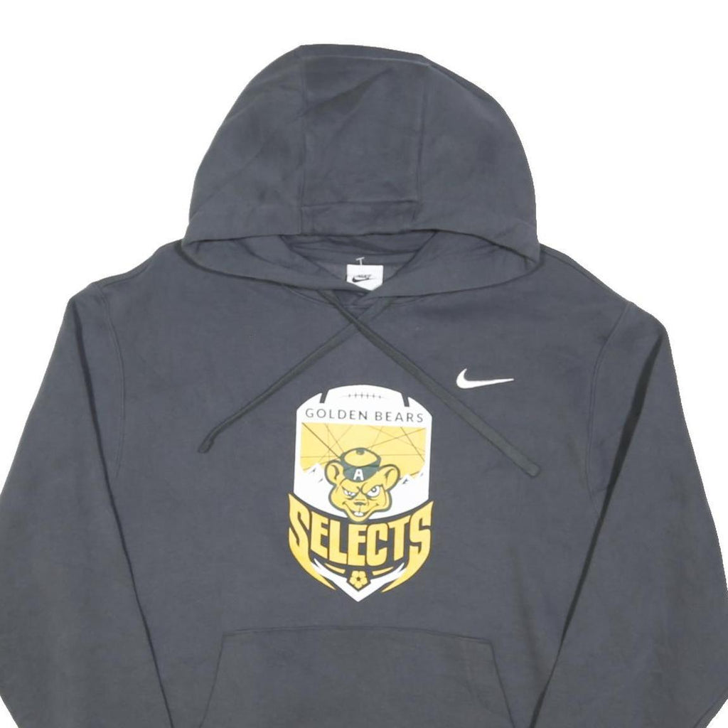 NIKE Mens Grey Golden Bears Selects Pullover M Cotton Blend Hoodie