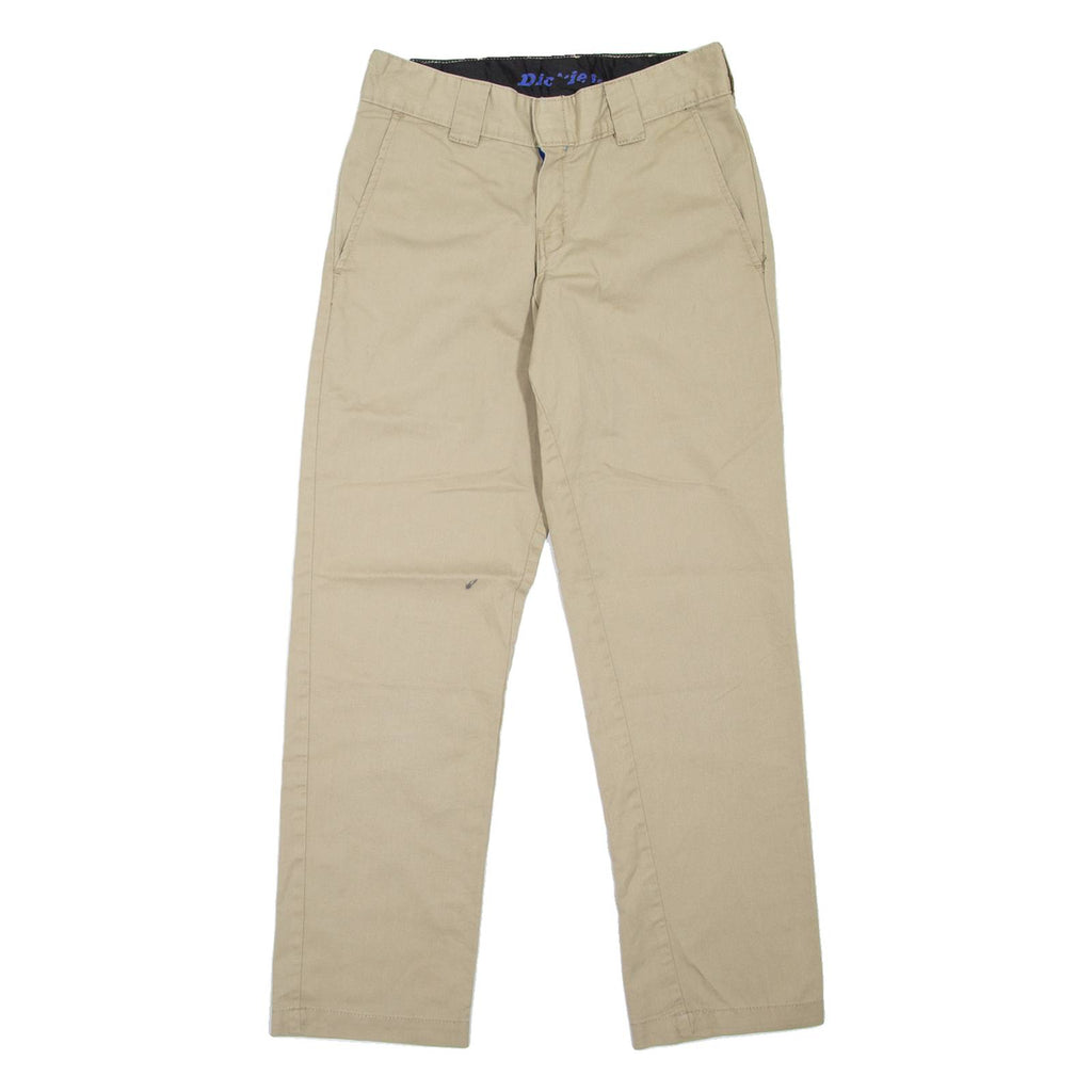 DICKIES Workwear Womens Trousers Beige Slim Tapered W26 L29