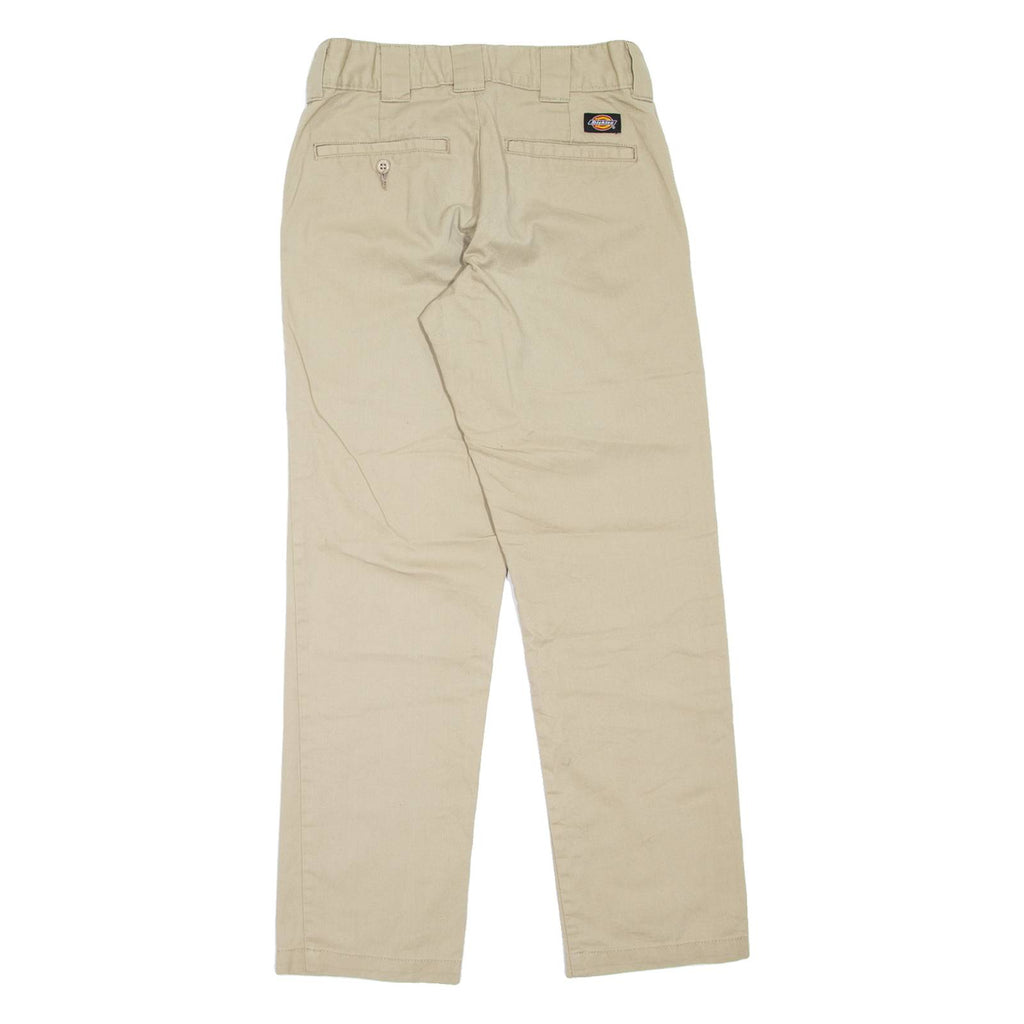 DICKIES Workwear Womens Trousers Beige Slim Tapered W26 L29