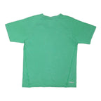 ADIDAS Boys Green Crew Neck Short Sleeve Cotton Blend T-Shirt 13-14Y