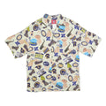NFL Mens Cream St Louis Rams Rayon Shirt M Vintage Football Logos