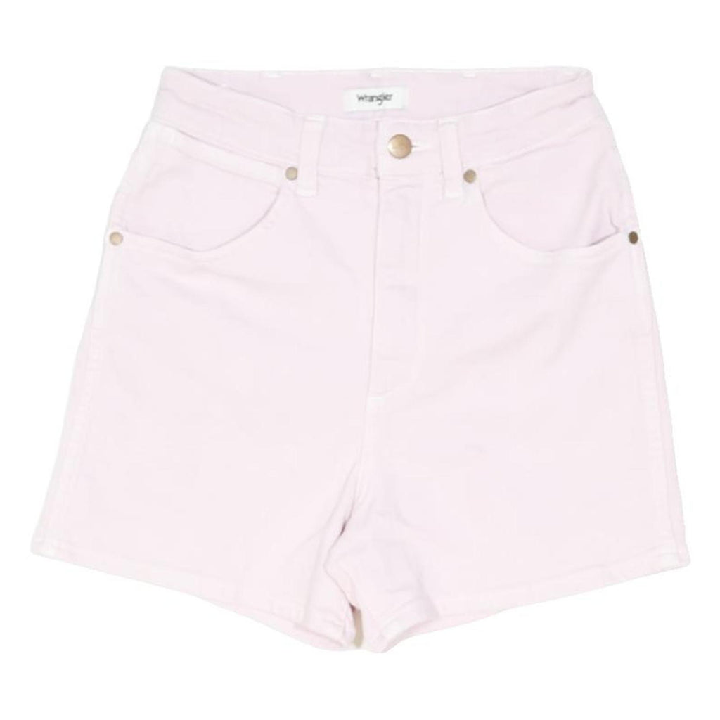 WRANGLER Womens Pink Casual Shorts XS W24 Cotton Blend Comfortable Fit