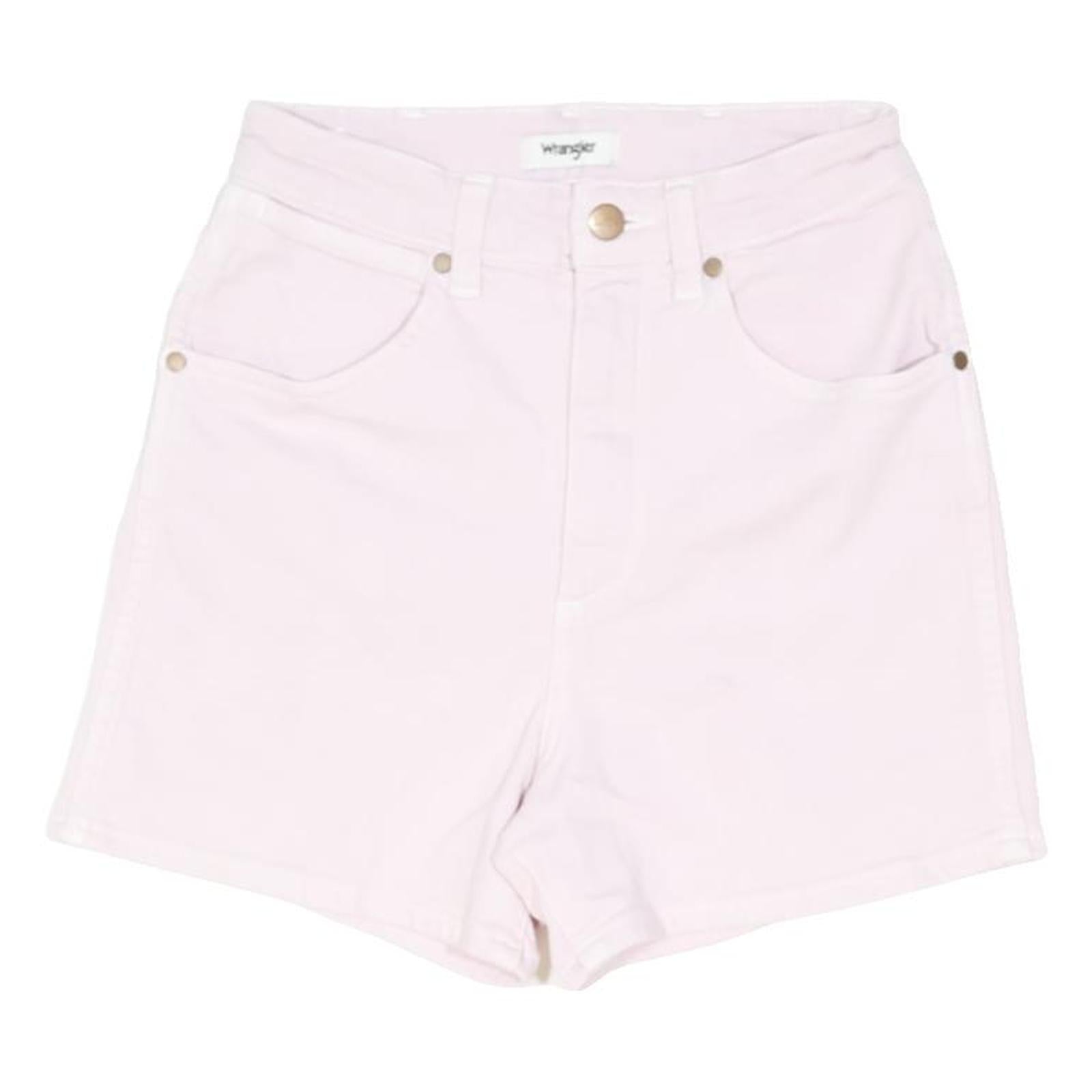 WRANGLER Womens Pink Casual Shorts XS W24 Cotton Blend Comfortable Fit