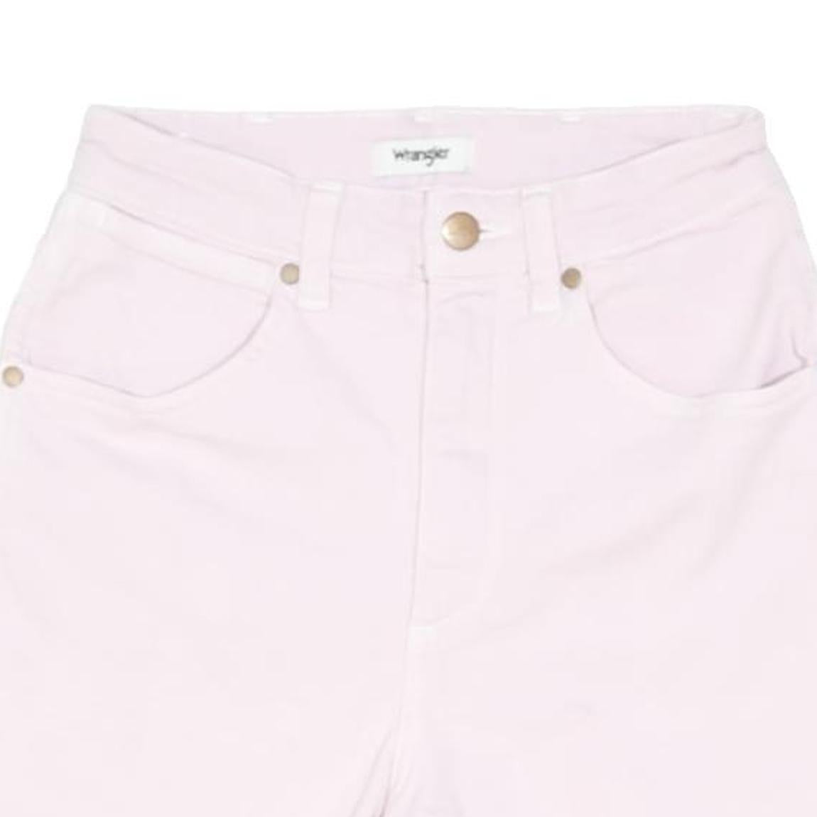 WRANGLER Womens Pink Casual Shorts XS W24 Cotton Blend Comfortable Fit