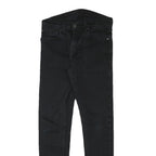LEVI'S Mens Slim Black Denim Jeans W29 L29 Cotton Blend Zip Casual Stylish