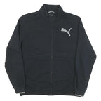 PUMA Mens Black Zip Up Cotton Blend Jacket XL Sports Casual Athleticwear