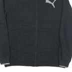 PUMA Mens Black Zip Up Cotton Blend Jacket XL Sports Casual Athleticwear