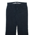 DICKIES Womens Trousers Black Relaxed Straight W34 L28