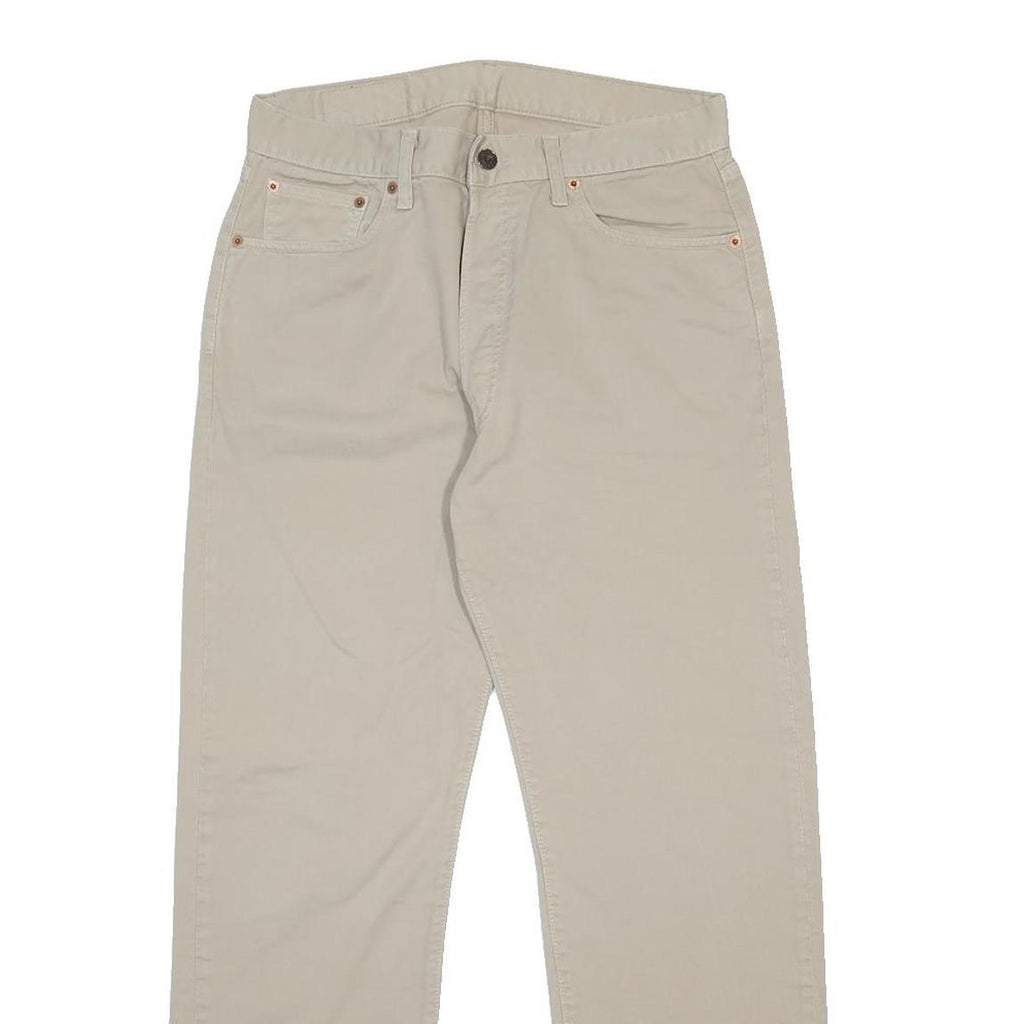 LEVI'S 551 Mens Jeans Beige Regular Straight Denim Medium W31 L30 Classic Fit