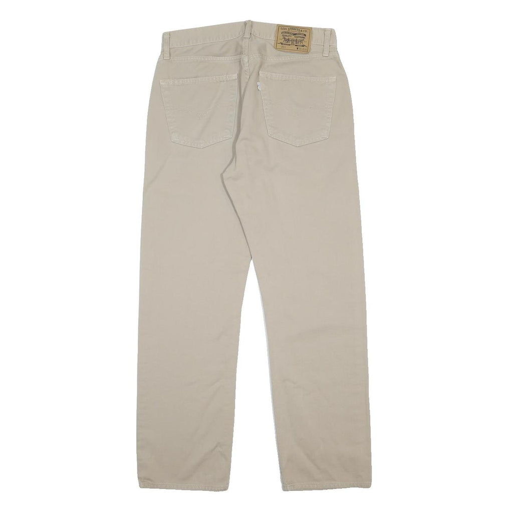 LEVI'S 551 Mens Jeans Beige Regular Straight Denim Medium W31 L30 Classic Fit