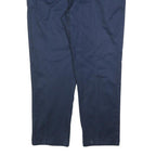 TOMMY HILFIGER Mens Cotton Blend Navy Blue Regular Straight Trousers W36 L30