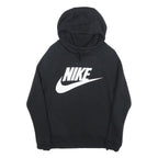 NIKE Womens Black Hoodie XS Cotton Blend Pullover Casual Sports Sweatshirt