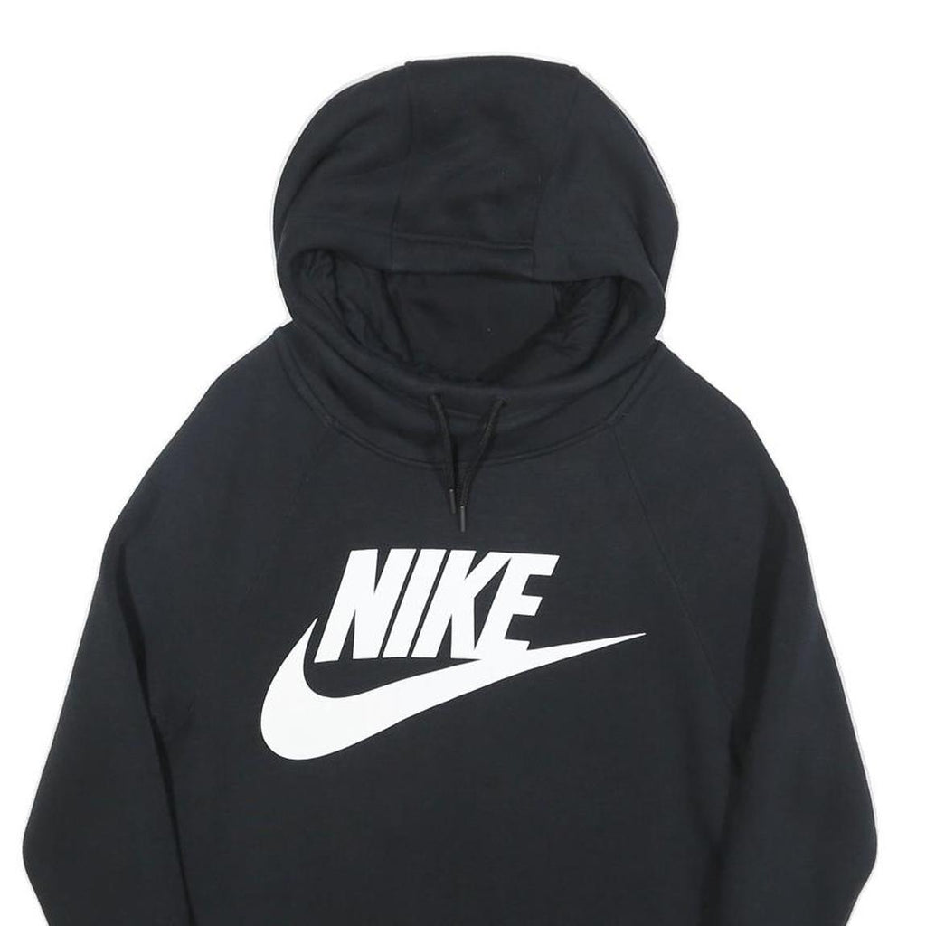 NIKE Womens Black Hoodie XS Cotton Blend Pullover Casual Sports Sweatshirt