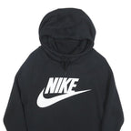 NIKE Womens Black Hoodie XS Cotton Blend Pullover Casual Sports Sweatshirt