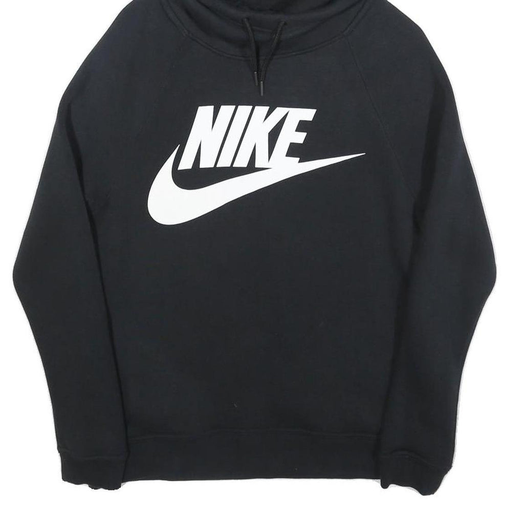 NIKE Womens Black Hoodie XS Cotton Blend Pullover Casual Sports Sweatshirt