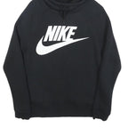 NIKE Womens Black Hoodie XS Cotton Blend Pullover Casual Sports Sweatshirt