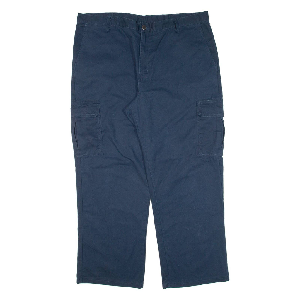 DICKIES Cargo Workwear Mens Trousers Blue Relaxed Straight W40 L30