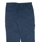 DICKIES Cargo Workwear Mens Trousers Blue Relaxed Straight W40 L30