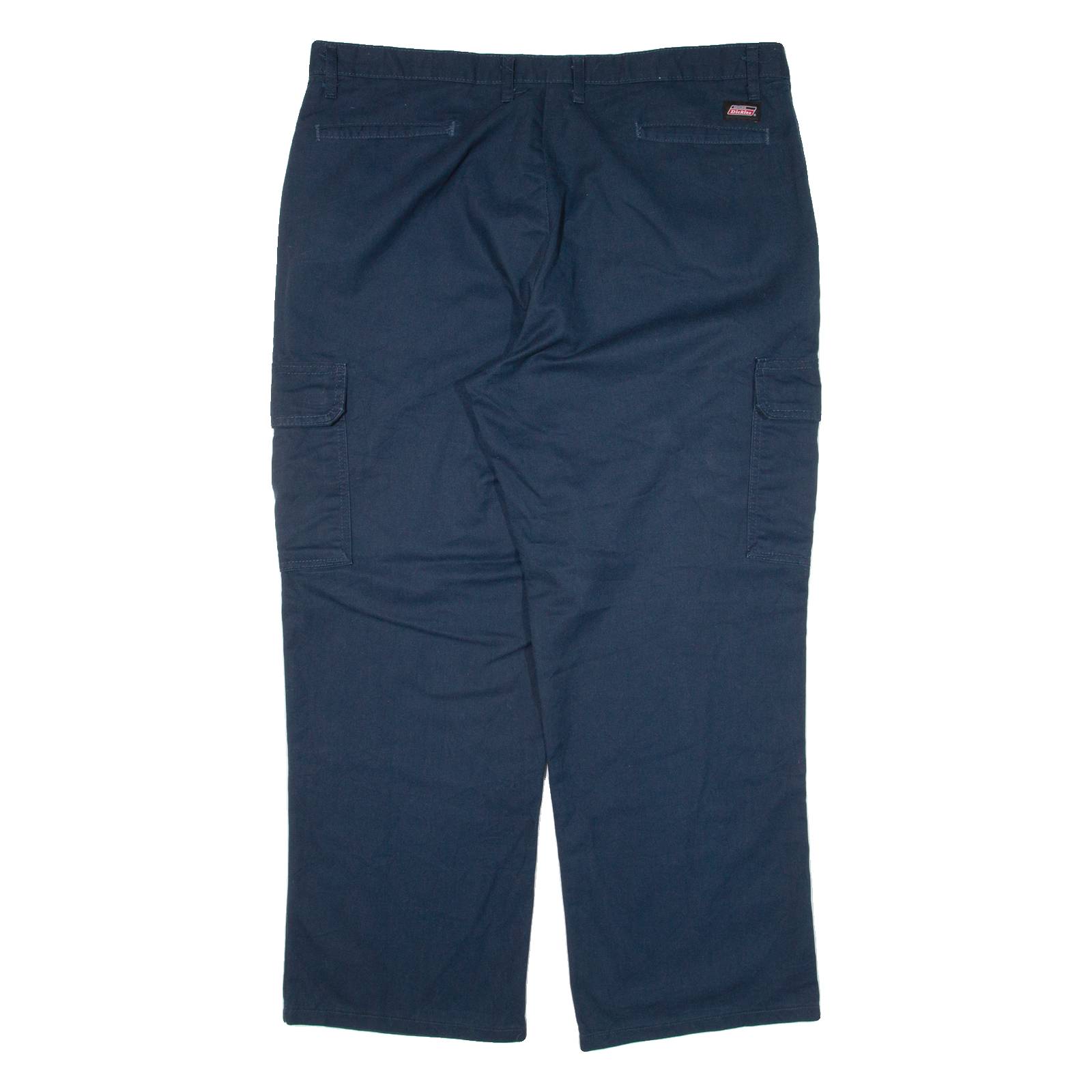 DICKIES Cargo Workwear Mens Trousers Blue Relaxed Straight W40 L30