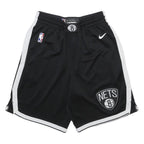NIKE Mens Black & White Brooklyn Nets Sports Basketball Casual Shorts S W24