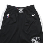 NIKE Mens Black & White Brooklyn Nets Sports Basketball Casual Shorts S W24