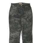 ASCANI Womens Polyester Blend Black Grey Regular Fit Straight Leg Trousers W29