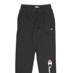 CHAMPION Mens Joggers Black XS W24 L30 Cotton Blend Regular Tapered Fit Comfort